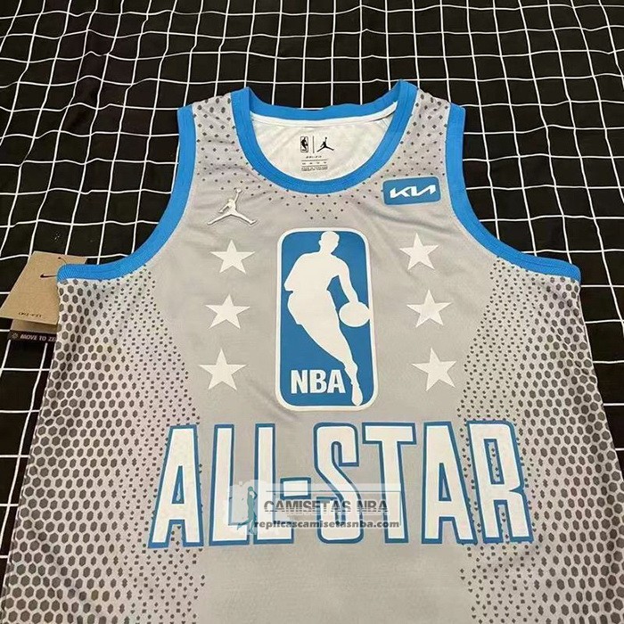 Camiseta All Star 2022 Los Angeles Lakers LeBron James NO 6 Gris